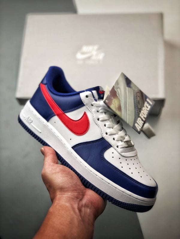 Air Force 1 Low Independência Branco, Azul e Vermelho - Vista 1