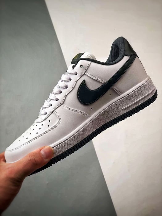 Air Force 1 Low Branco e Verde Escuro - Vista 5