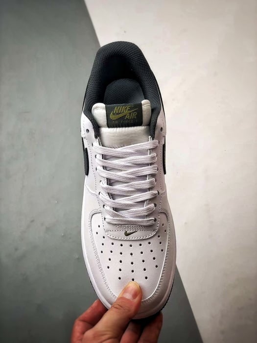 Air Force 1 Low Branco e Verde Escuro - Vista 9