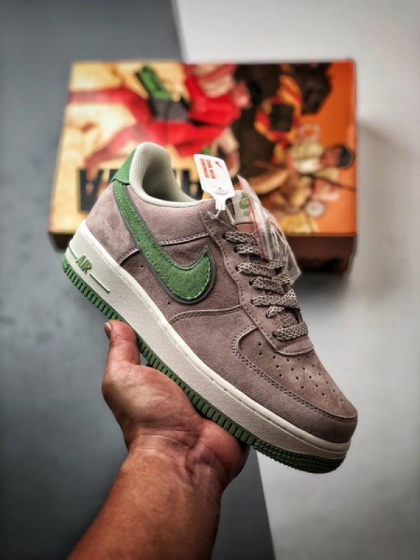 Air Force 1 Low Akira Rosa Verde Camurça - Vista 1