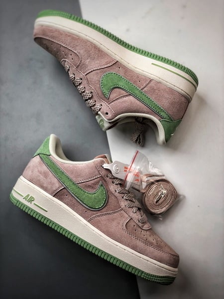 Air Force 1 Low Akira Rosa Verde Camurça - Vista 6
