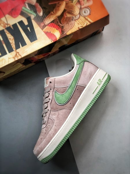Air Force 1 Low Akira Rosa Verde Camurça - Vista 8