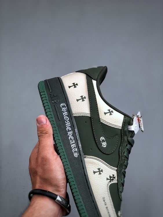 Air Force 1 Low 07 x Chrome Hearts Cinzento e Verde - Vista 5