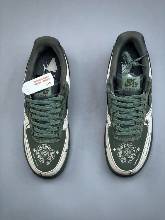 Air Force 1 Low 07 x Chrome Hearts Cinzento e Verde - Vista 6