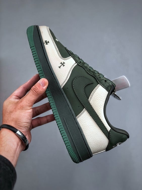 Air Force 1 Low 07 x Chrome Hearts Cinzento e Verde - Vista 9