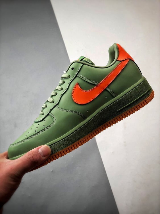 Nike Air Force 1 Low Premium Verde e Laranja - Vista 5