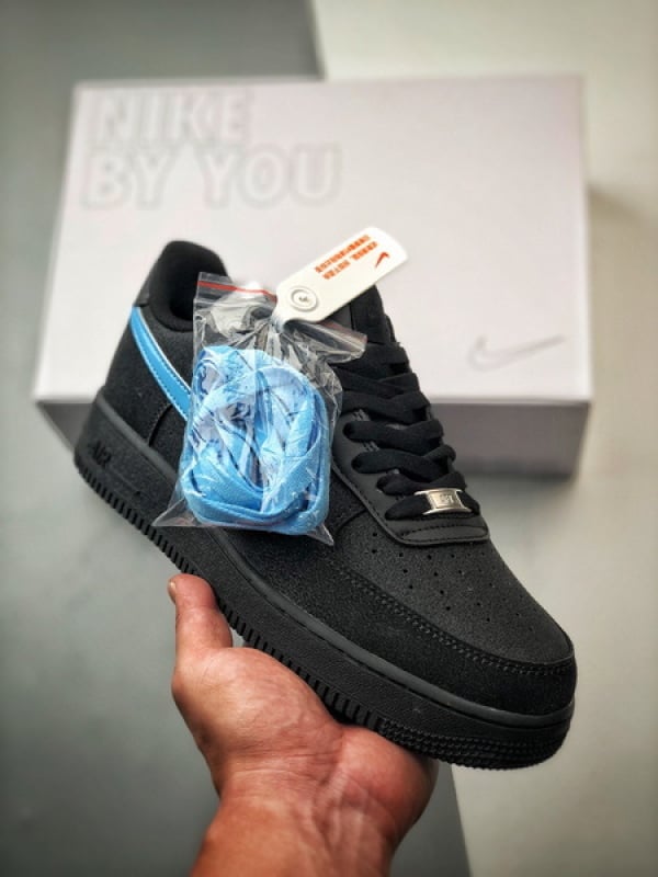 Air Force 1 Low By You Preto e Azul com Estrelas