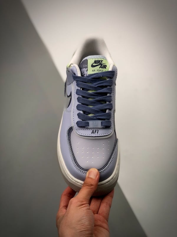 Air Force 1 Shadow Cinzento Azul Meia Noite - Vista 9