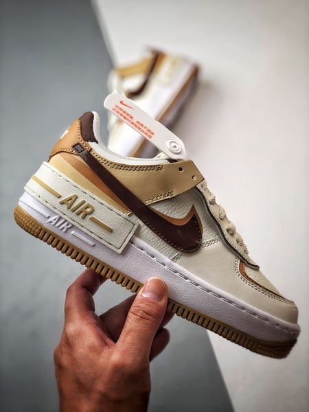 Air Force 1 Shadow Branco e Marrom - Vista 7