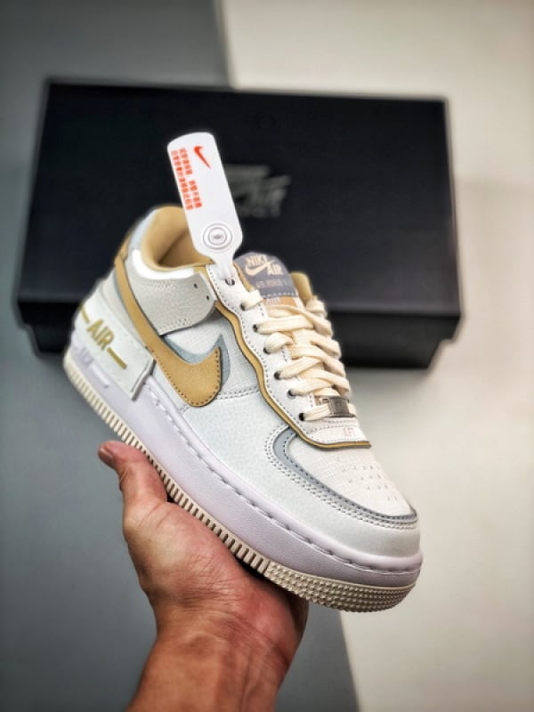Air Force 1 Shadow Branco Rosa Dourado - Vista 1