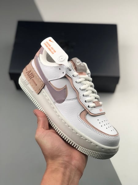 Air Force 1 Shadow Branco e Rosa - Vista 7