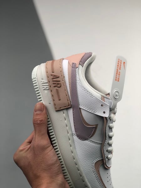 Air Force 1 Shadow Branco e Rosa - Vista 9