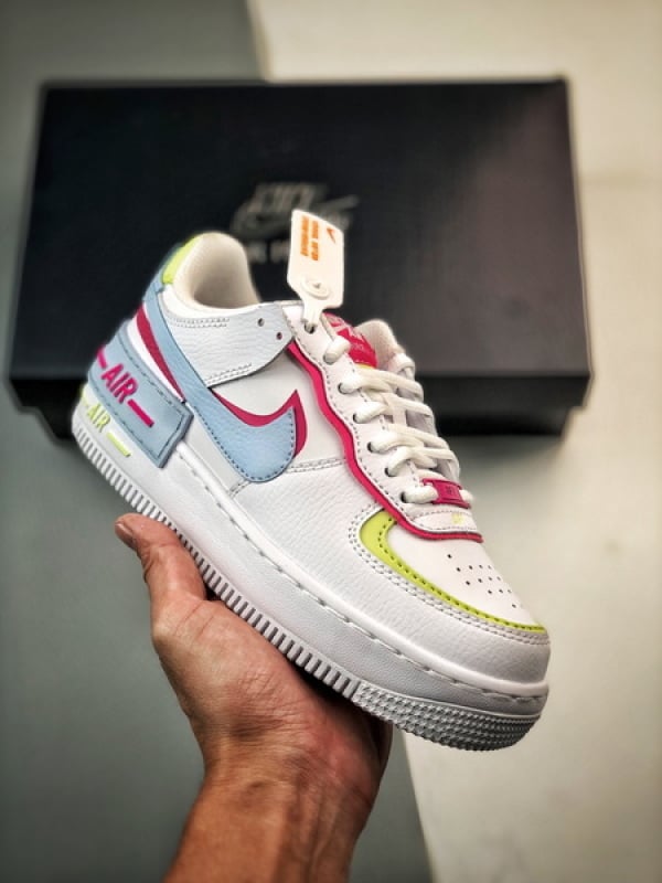 Air Force 1 Shadow Branco Vermelho e Azul