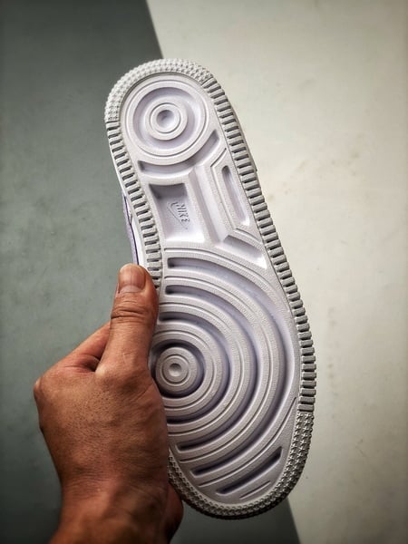 Air Force 1 Shadow Branco Verde e Roxo - Vista 4