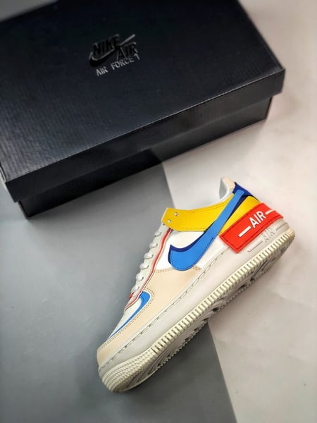 Air Force 1 Shadow Branco Azul e Vermelho - Vista 9