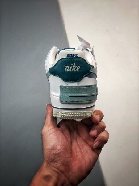Air Force 1 Shadow Branco Azul e Verde - Vista 3