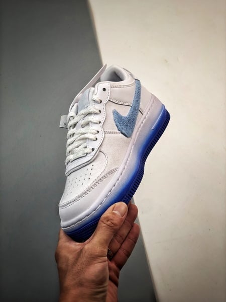 Air Force 1 Shadow Branco Azul Camurca - Vista 5