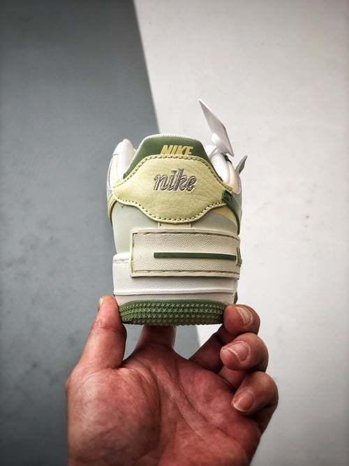 Air Force 1 Shadow Branco Amarelo e Verde - Vista 3