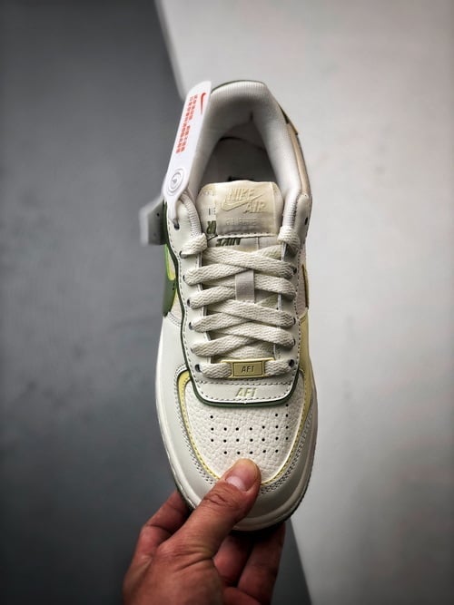 Air Force 1 Shadow Branco Amarelo e Verde - Vista 9