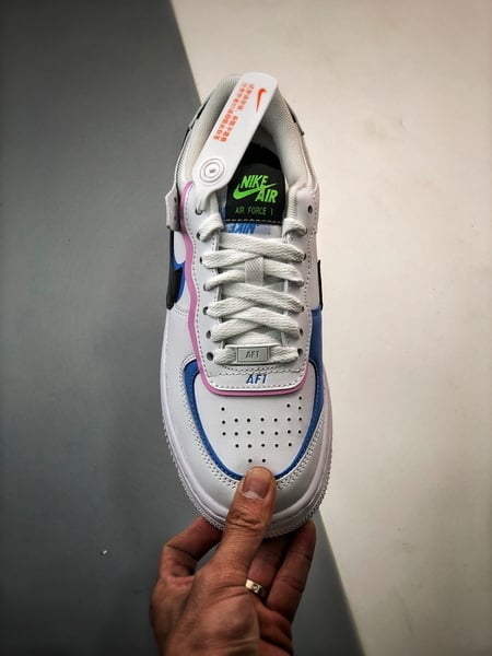 Air Force 1 Shadow Branco Preto e Amarelo - Vista 9