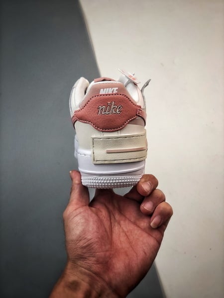 Air Force 1 Shadow Bege Branco e Rosa - Vista 3