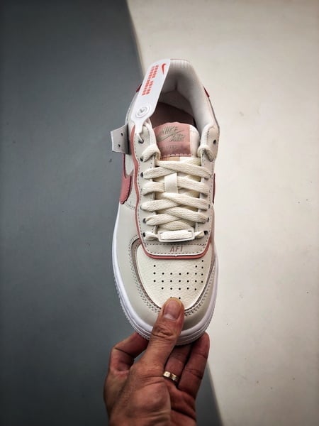 Air Force 1 Shadow Bege Branco e Rosa - Vista 9