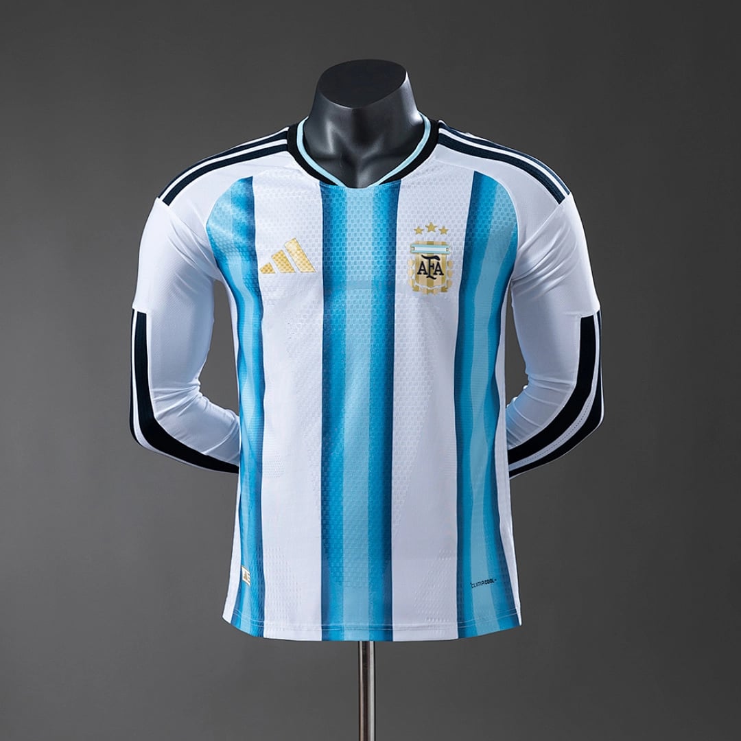 Camisola Principal da Argentina 2026 (Versao Jogador, Manga Longa) - Vista 1