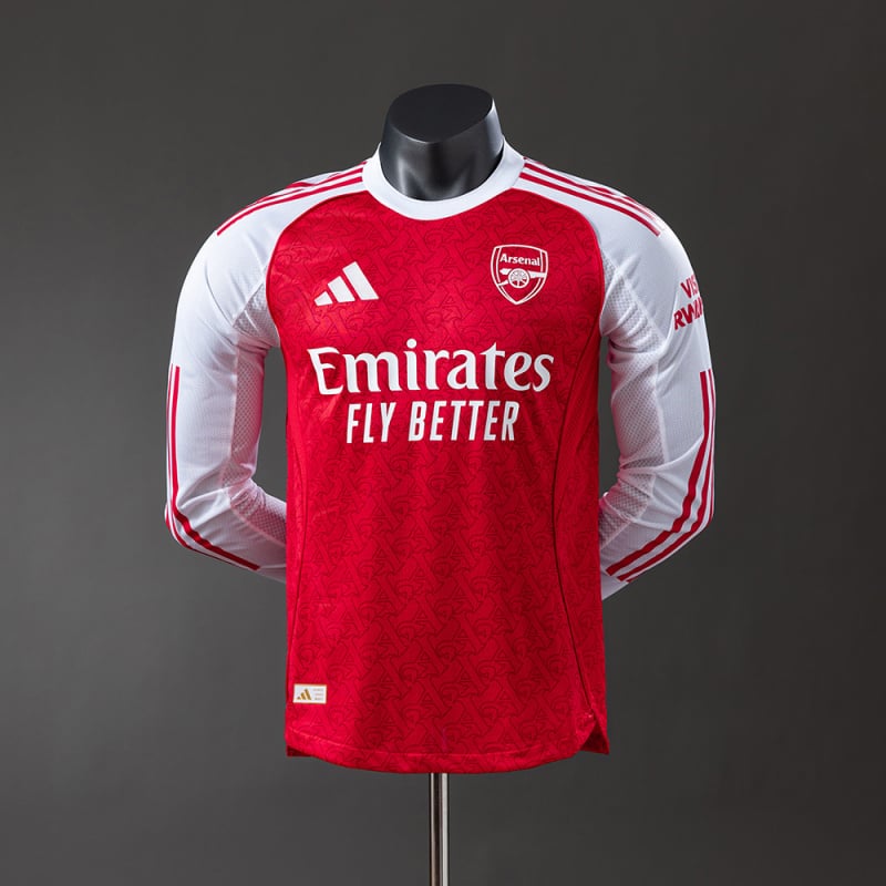 Arsenal 25/26 manga-longa Home versão jogador