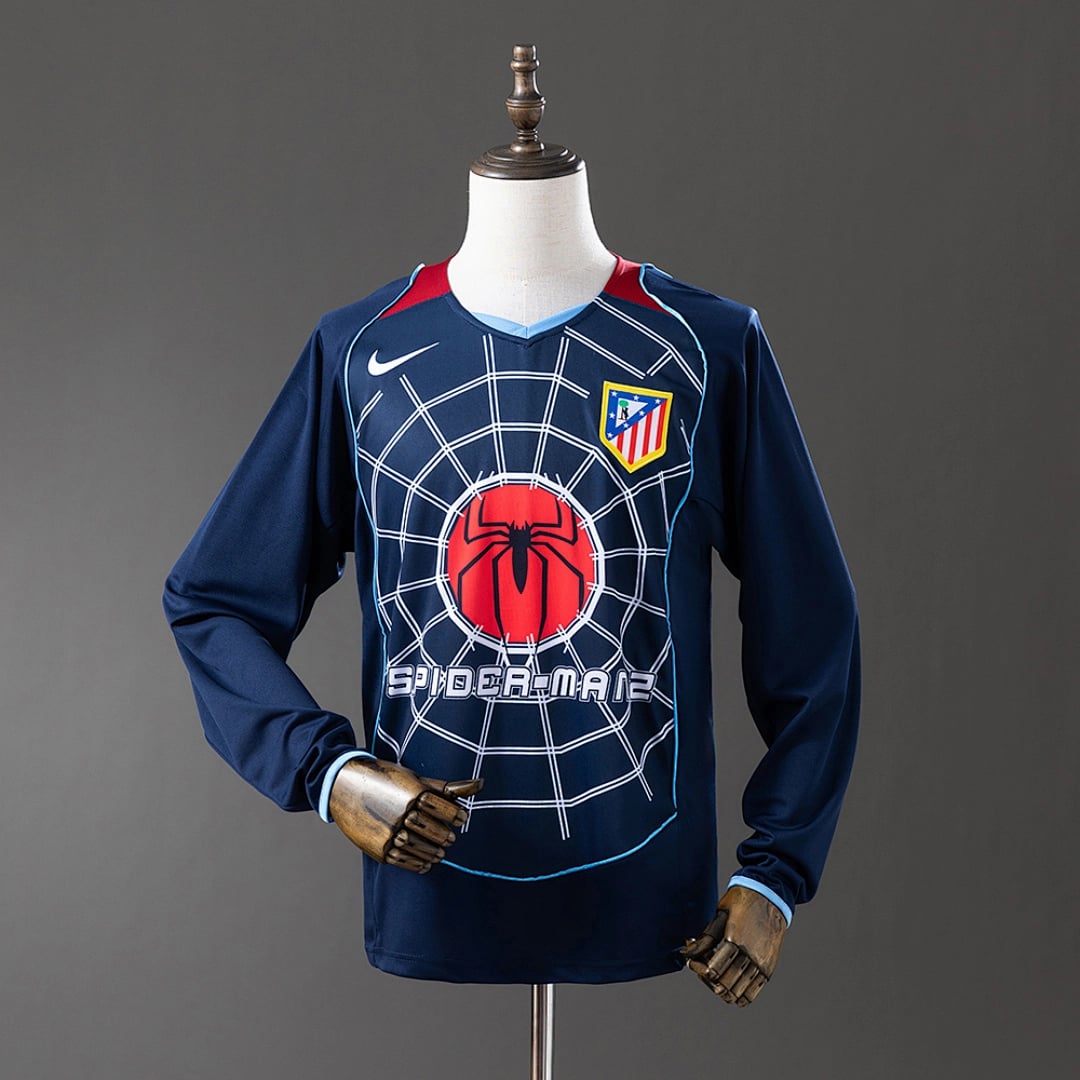 Camisola Alternativa do Atletico Madrid 2004/2005 (Retro, Manga Longa) - Vista 1