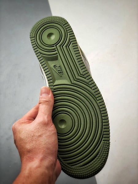 Bape x Air Force 1 Low Cinza e Verde - Vista 4