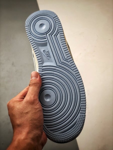 Bape x Air Force 1 Low Cinza e Azul - Vista 4