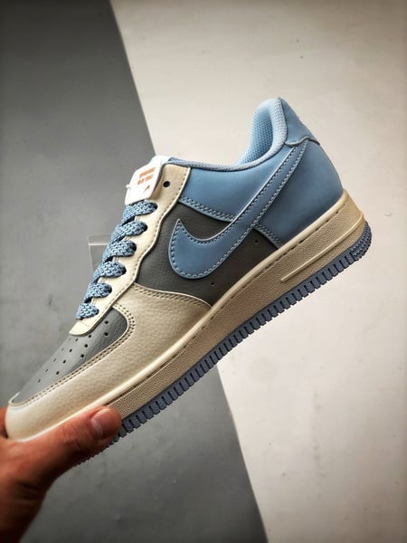 Bape x Air Force 1 Low Cinza e Azul - Vista 5