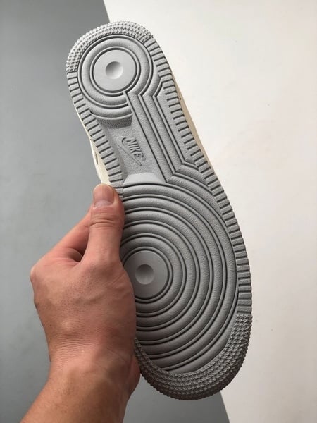 Bape x Air Force 1 Low Branco e Cinza - Vista 4