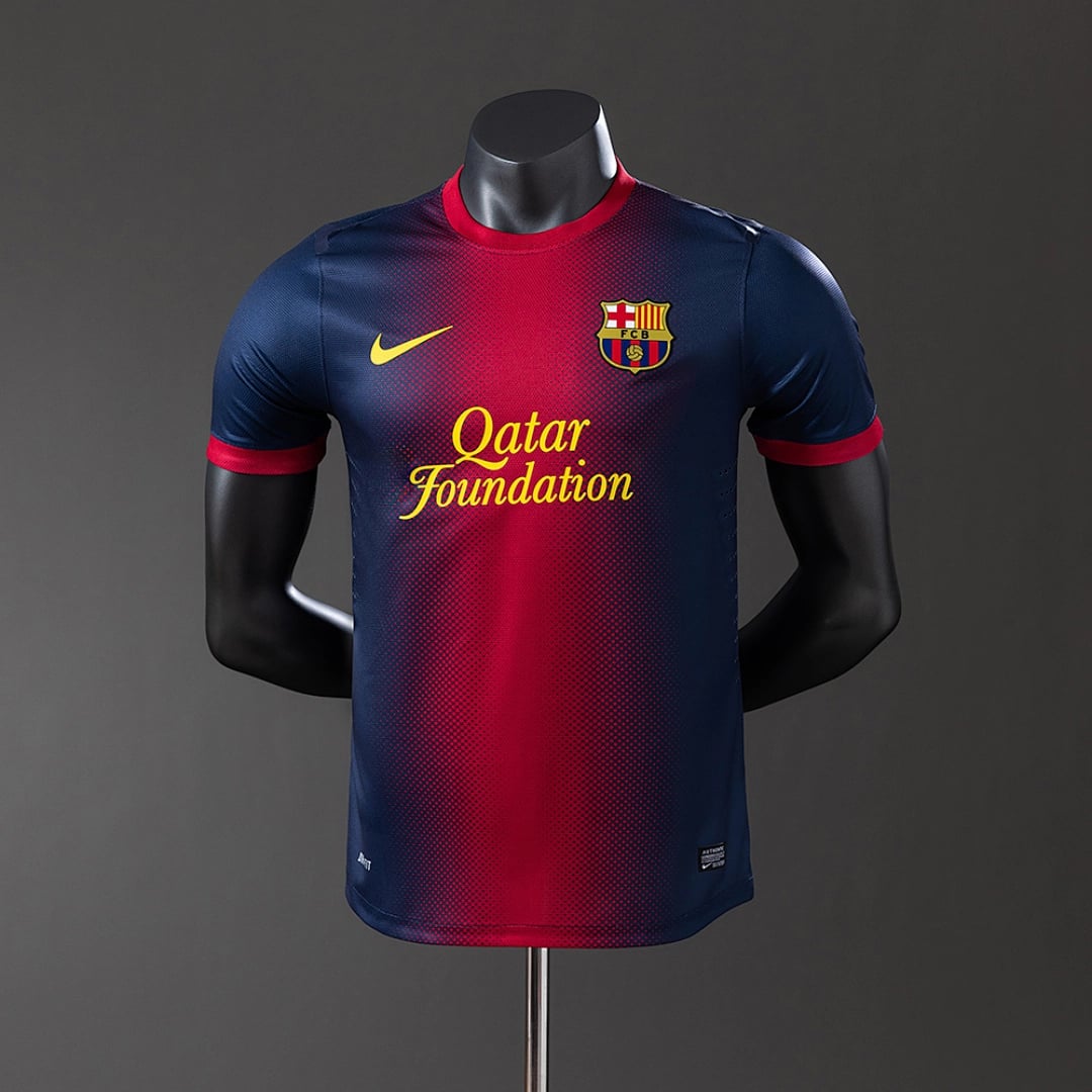 Camisola Principal do FC Barcelona 2012/2013 (Retro, Versao Jogador) - Vista 1