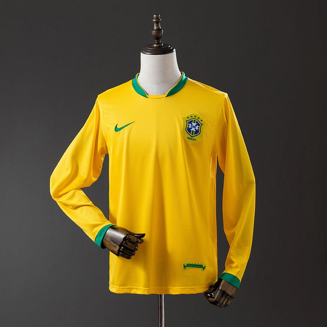 Camisola Principal do Brasil 2006 (Retro, Manga Longa) - Vista 1