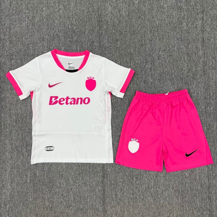 kit criança Sporting C.P. Outubro Rosa 2025
