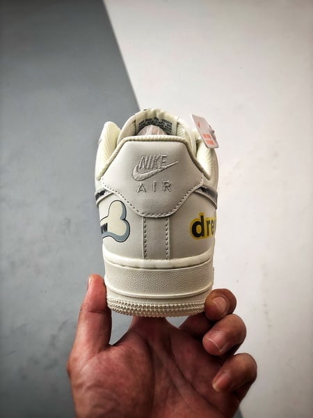 Drew x Air Force 1 Low Mescla Preto e Amarelo Grafite - Vista 4