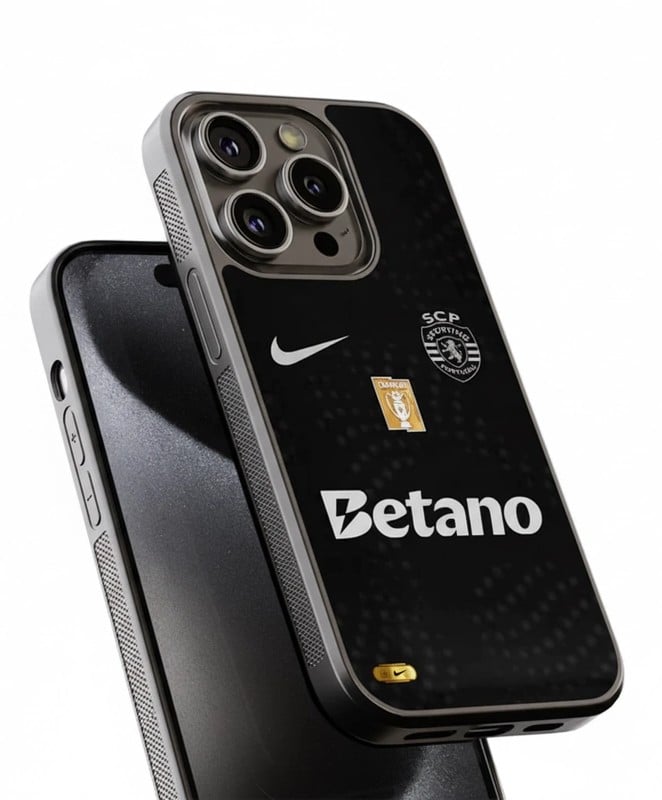 Capa Sporting Away Preto Época 25/26