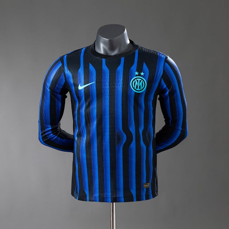 Inter Milan 25/26 manga-longa Home versão jogador