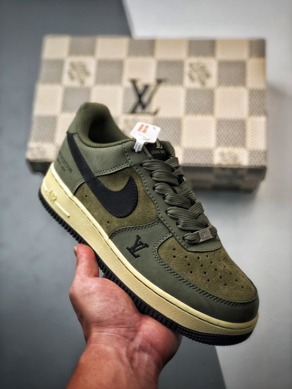 LV x Air Force 1 Low Verde Oliva