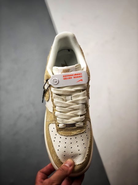 LV x Air Force 1 Low Branco e Amarelo - Vista 9