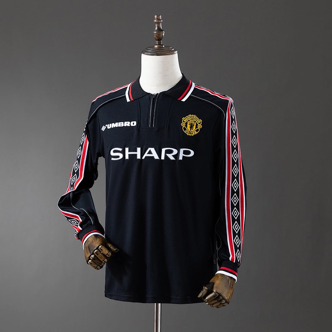 Camisola Manchester United 1998 (Retro, Manga Longa) - Vista 1