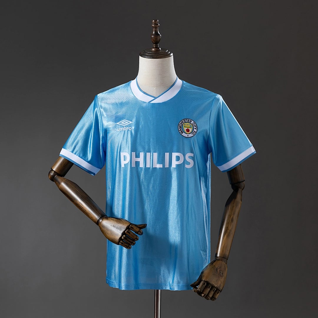 Camisola Principal do Manchester City 1986/1987 (Retro) - Vista 1