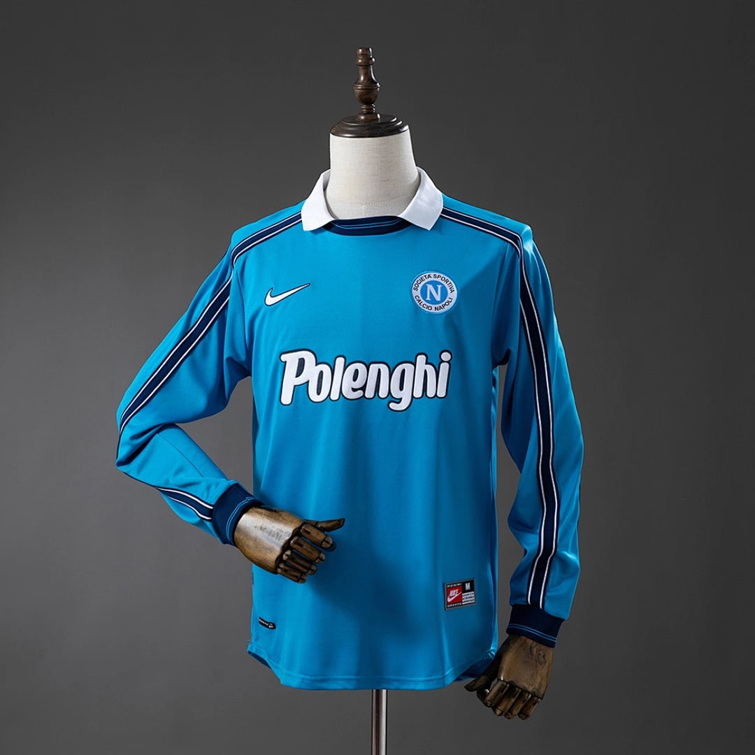 Camisola Principal do Napoli 1998/1999 (Retro, Manga Longa) - Vista 1