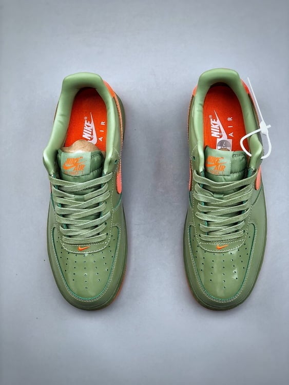 Nike Air Force 1 Low Verde e Laranja - Vista 6