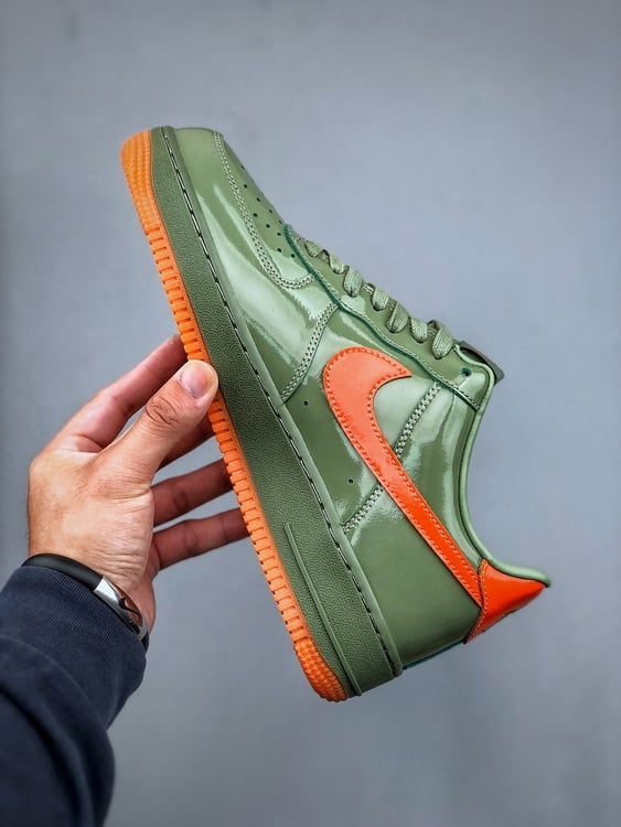 Nike Air Force 1 Low Verde e Laranja - Vista 9