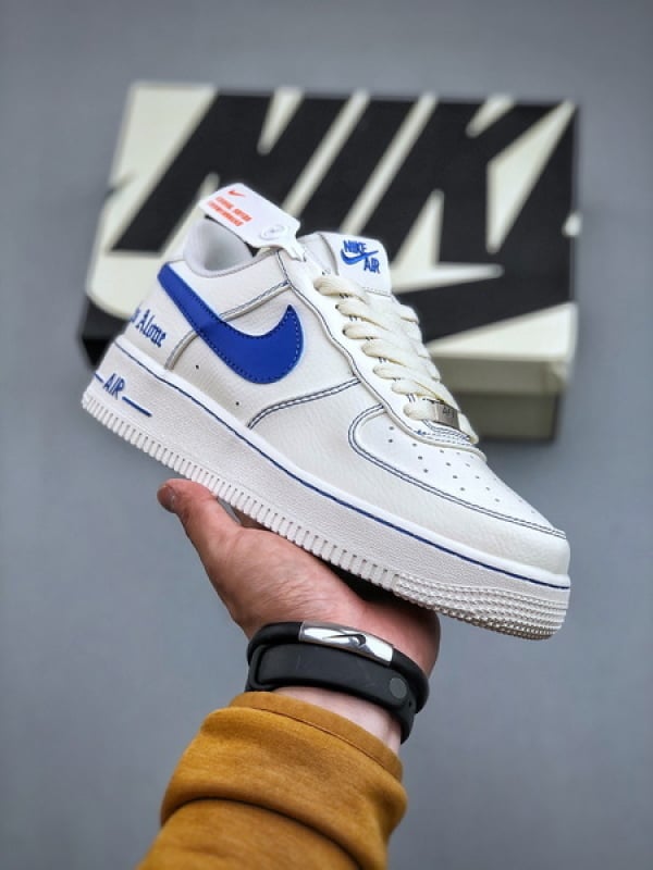 Nike Air Force 1 Low 07 x VLONE Branco e Azul - Vista 1