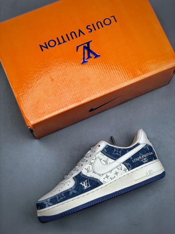 Nk Air Force 1'07 Low LV Fluorescente Tie-Dye Denim - Vista 8