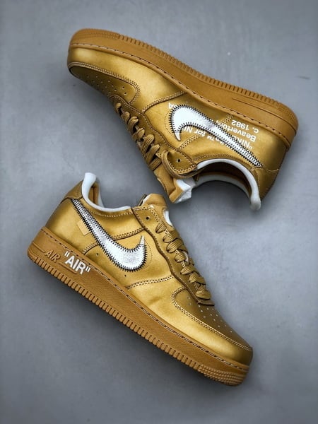 OFF-WHITE x Nike Air Force 1 Low Ouro Fluido - Vista 2