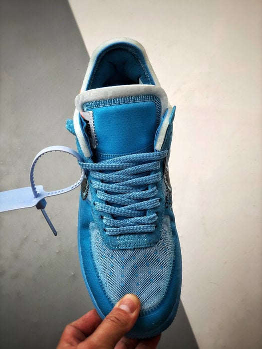 Off-White x Air Force 1 Low Azul - Vista 9